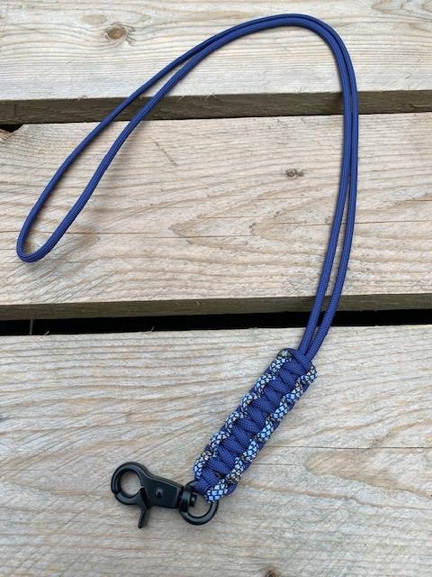 Fløjtesnor, Cobra flettet Marine Blue/North Star Diamond Snake